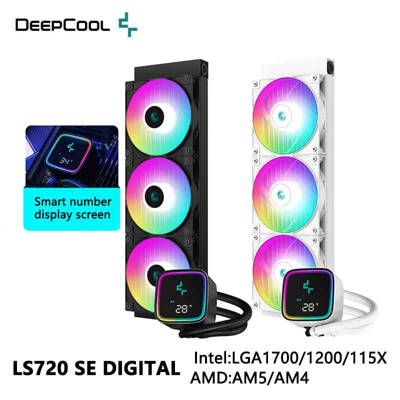 Holy Stone Drone Hs720 - DeepCool-Exibição de temperatura inteligente, radiador de